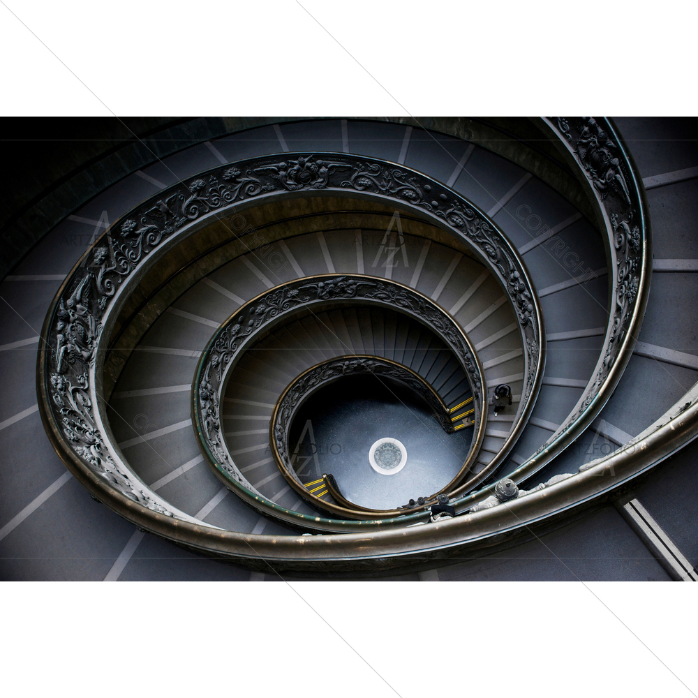 Spiral Staircase in Vatican Museum — custom-size art design 5009519