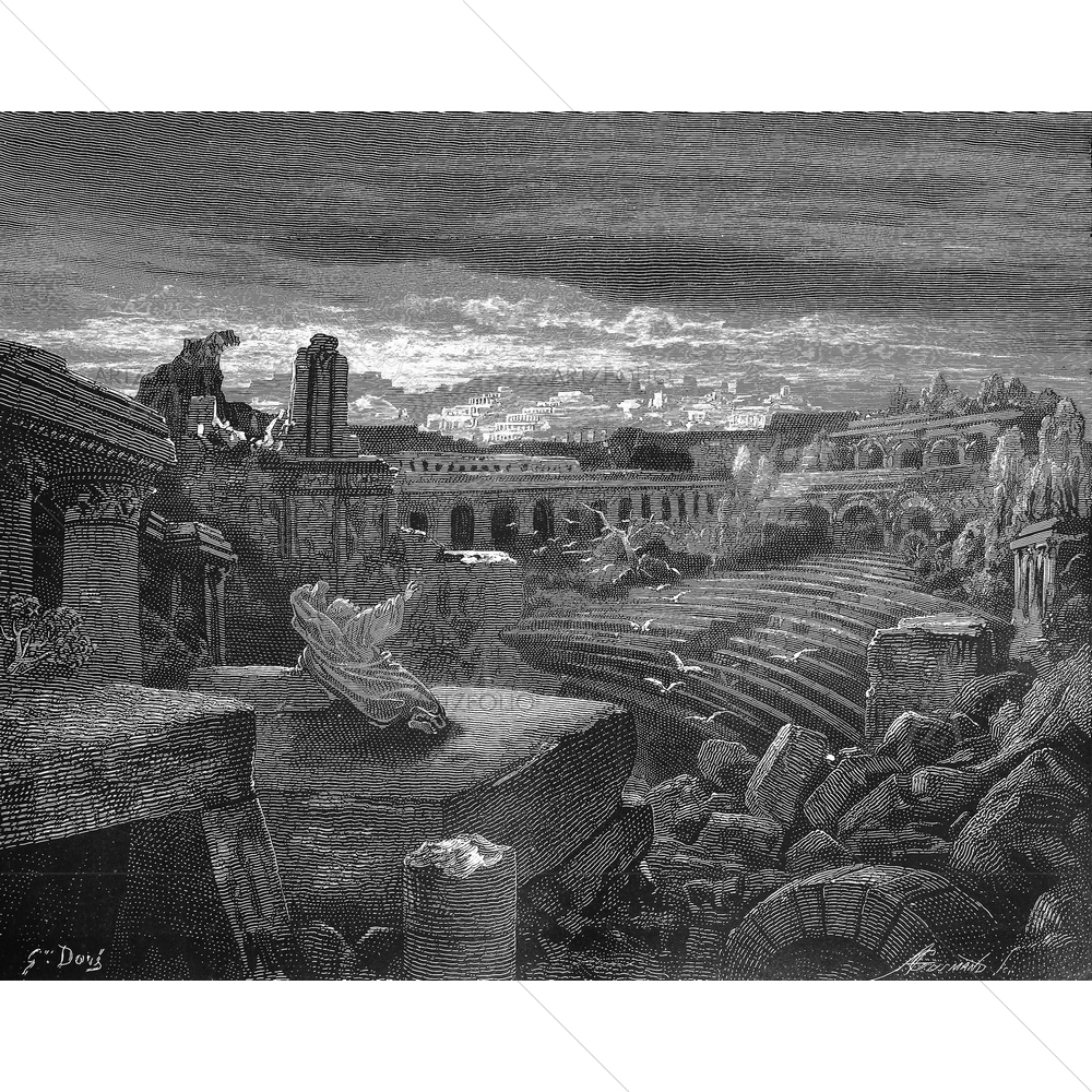 Babylon Holy Scriptures, Gustave Dore — Devotional custom art by ArtzFolio