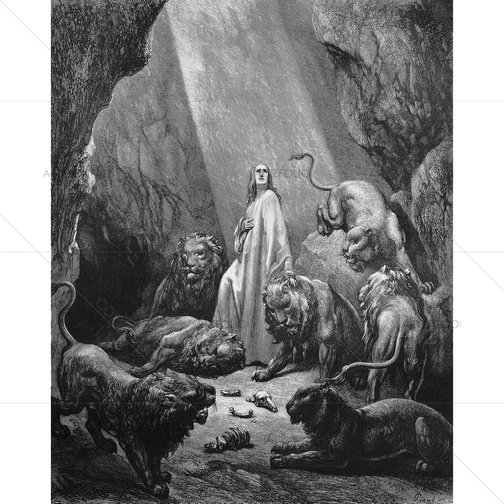 Daniel Holy Scriptures, Gustave Dore D2 — Devotional custom art by ArtzFolio
