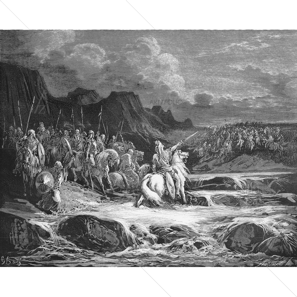 Judas Maccabeus Holy Scriptures, Gustave Dore — custom-size art design 5009532