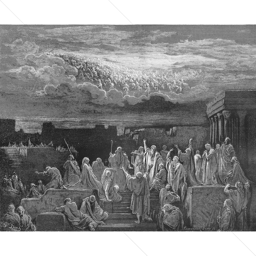 The Heavenly Army Holy Scriptures, Gustave Dore — custom-size art design 5009533