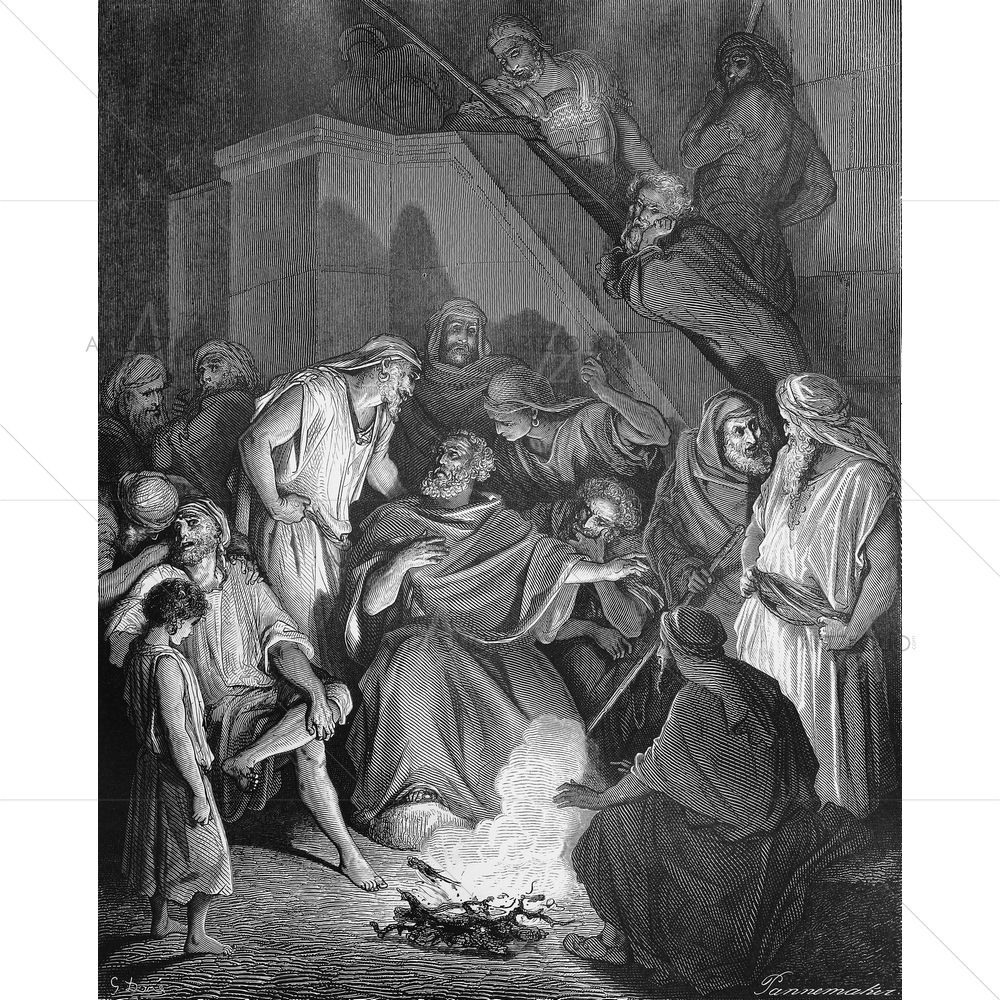 Peter Denies Holy Scriptures, Gustave Dore — custom-size art design 5009537