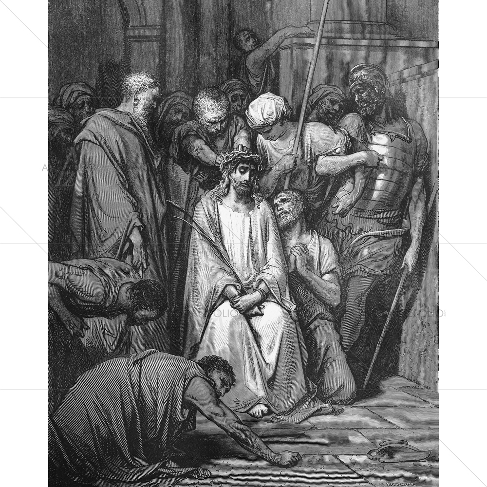 Jesus is Crowned Holy Scriptures, Gustave Dore — custom-size art design 5009539