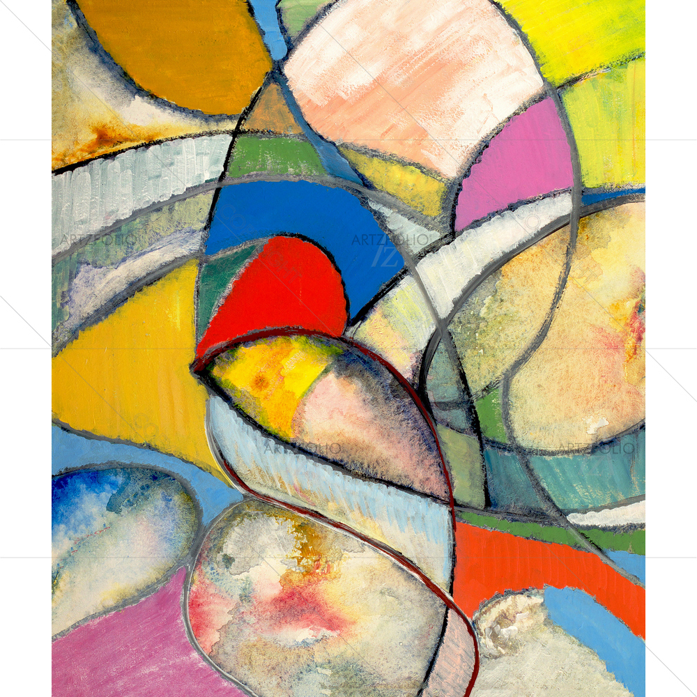 Colourful Abstract D2 — custom-size art design 5009545