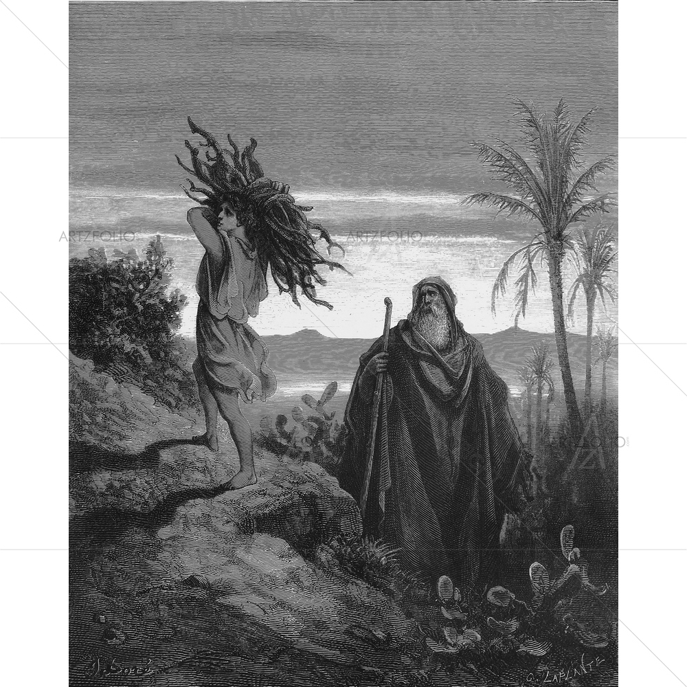 Abraham's Faith Holy Scriptures, Gustave Dore — custom-size art design 5009572