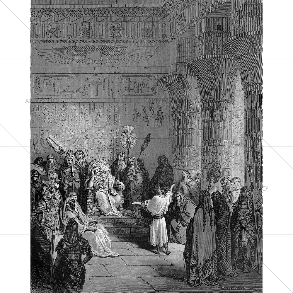 Pharaoh's Dream Holy Scriptures, Gustave Dore — Devotional custom art by ArtzFolio
