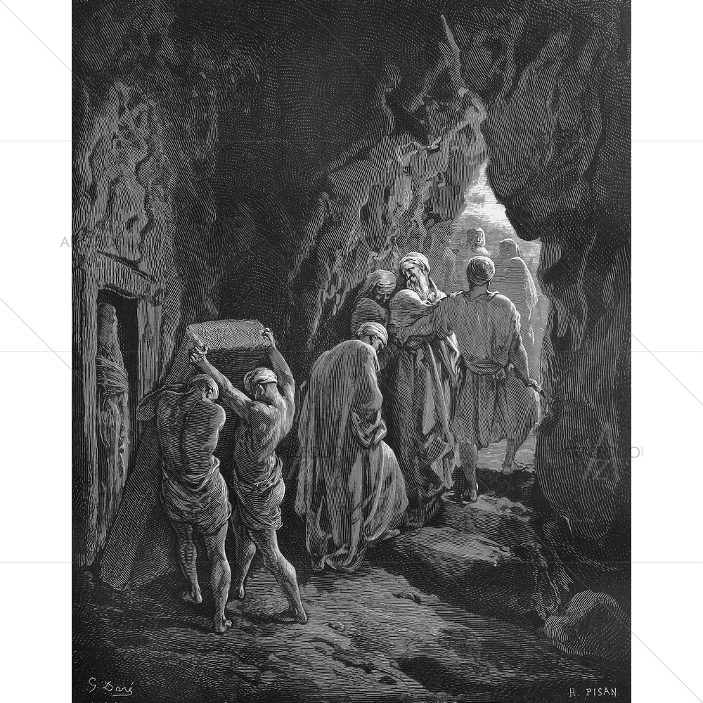 Burial Of Sarah Holy Scriptures, by Gustave Dore — custom-size art design 5009574