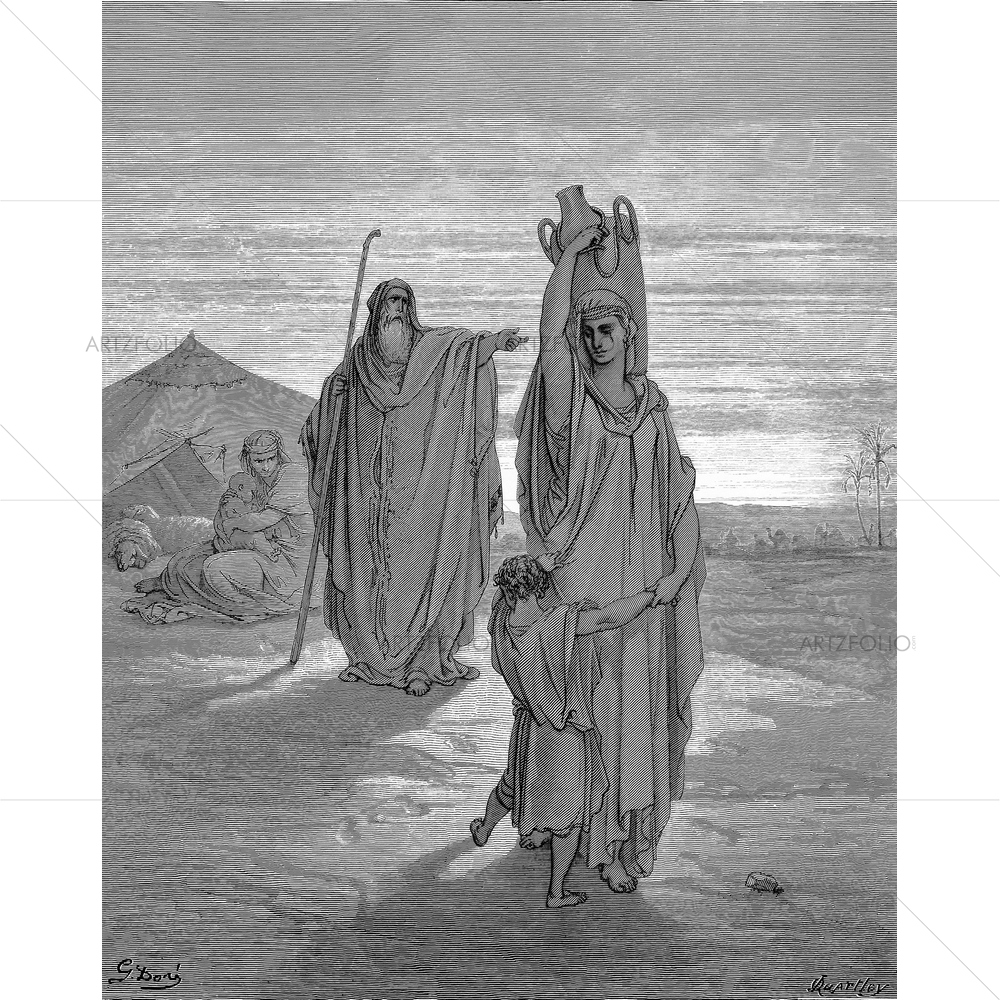 Abraham Holy Scriptures, Gustave Dore — Devotional custom art by ArtzFolio