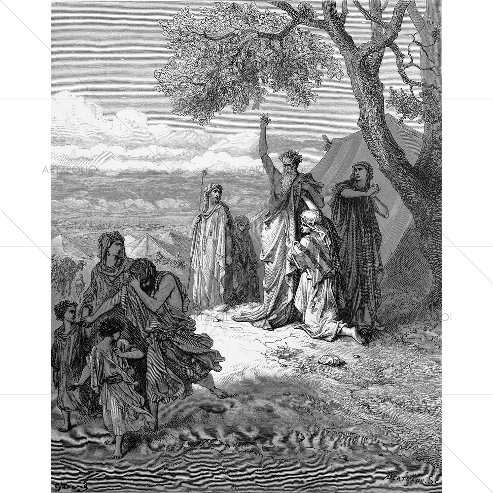 Noah Holy Scriptures, Gustave Dore — custom-size art design 5009578