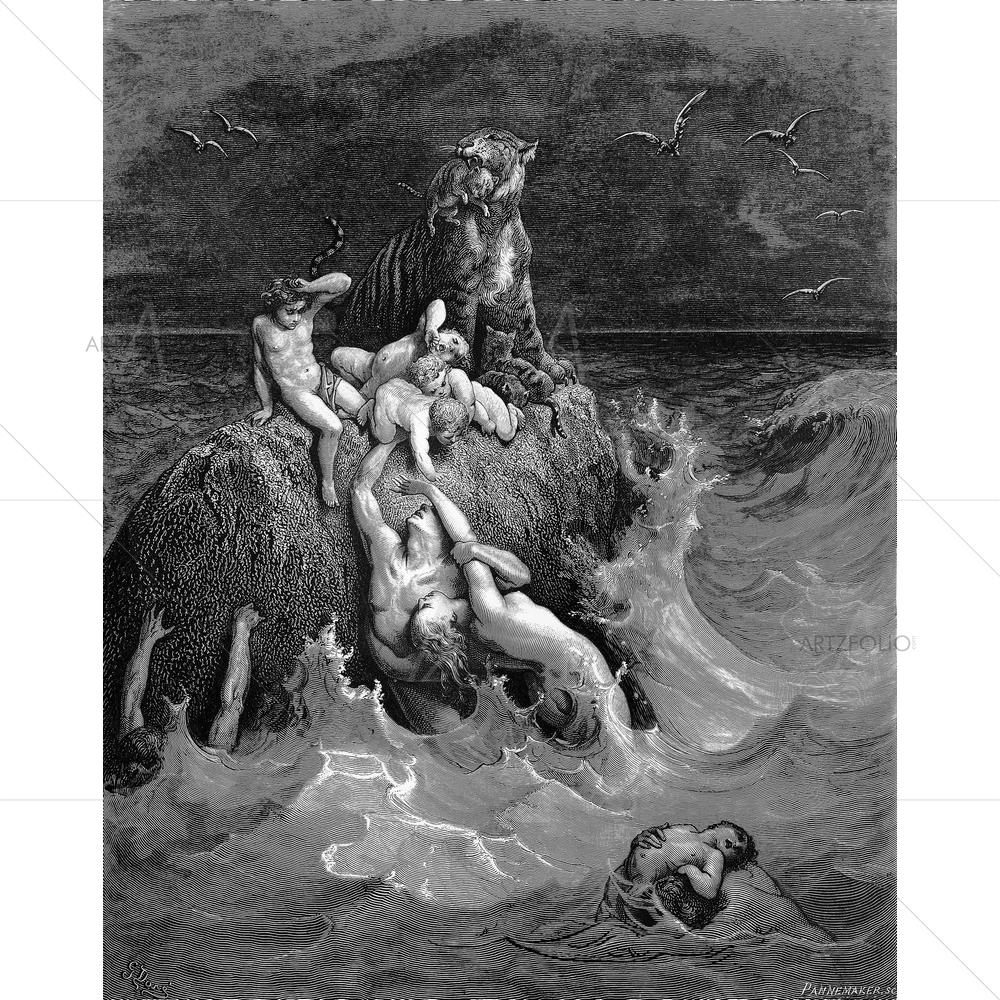 The Deluge Holy Scriptures, Gustave Dore — custom-size art design 5009579