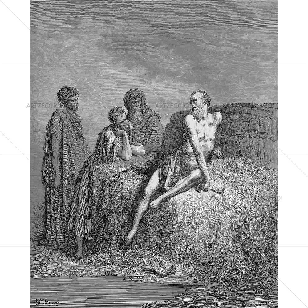 Job Holy Scriptures, Gustave Dore — custom-size art design 5009584