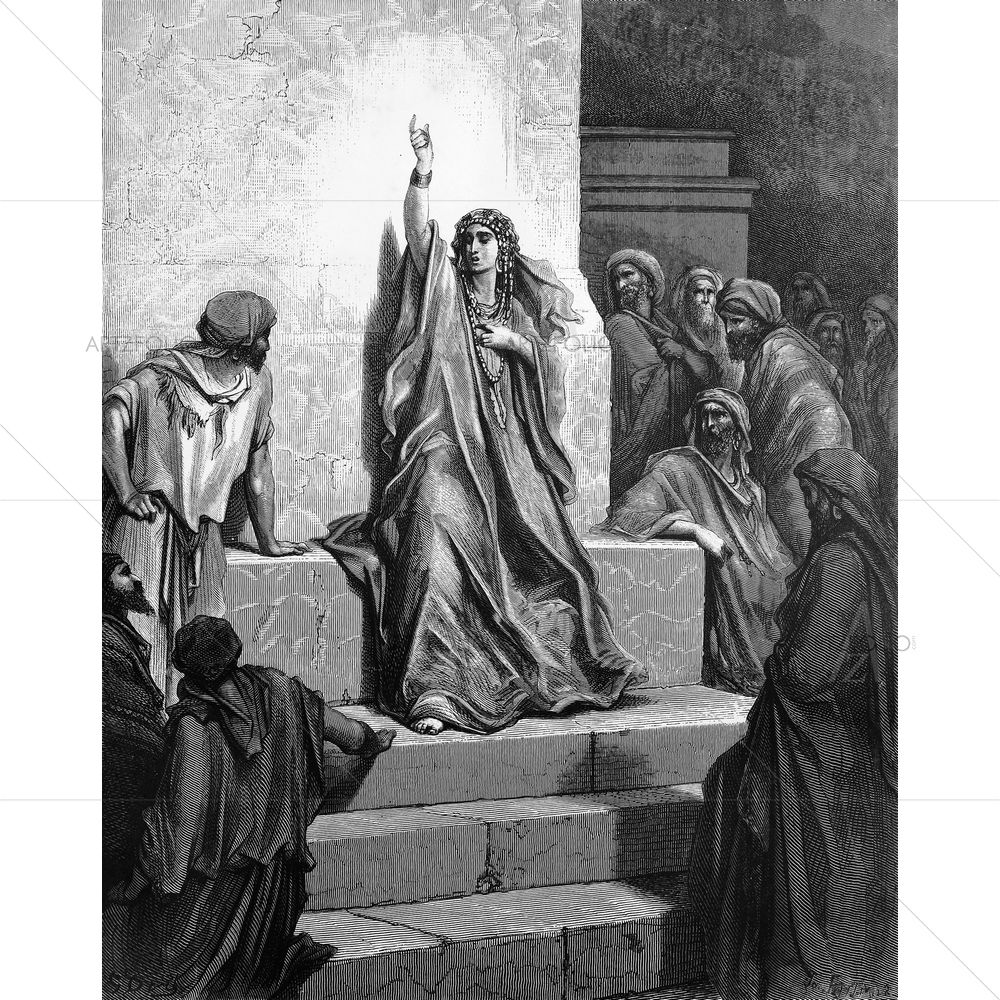 Deborah Holy Scriptures, Gustave Dore — custom-size art design 5009599