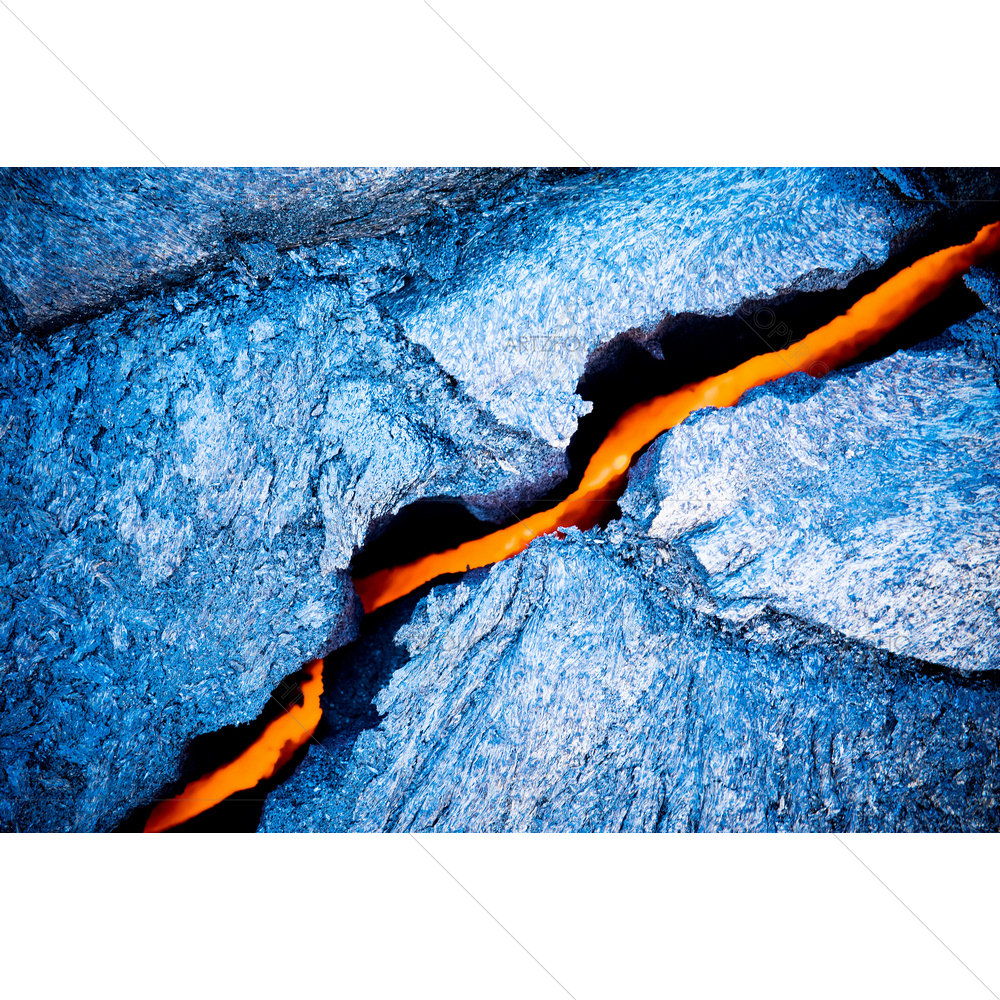 Lava Crack, Hawaii Volcano National Park — Abstract custom art by ArtzFolio