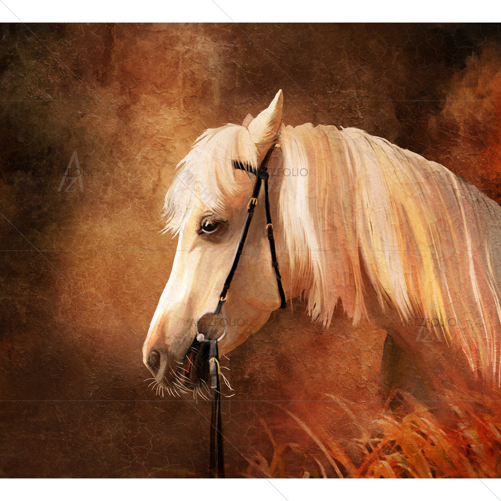 Horse Portrait — custom-size art design 5009609