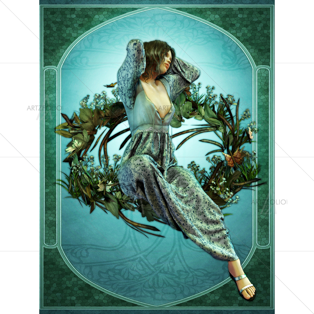 Woman Awakening — custom-size art design 5009610