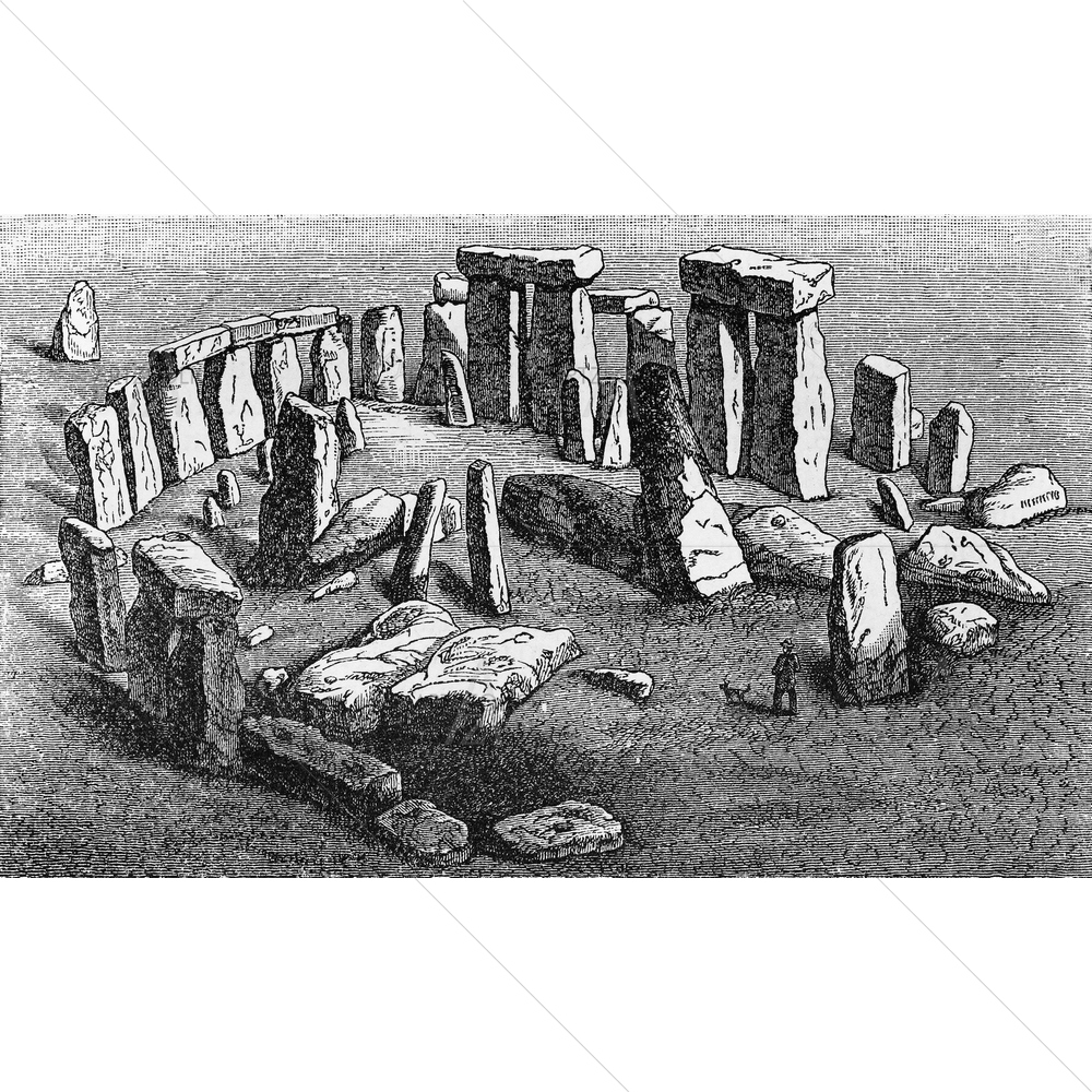 Stonehenge 19th Century — custom-size art design 5009611