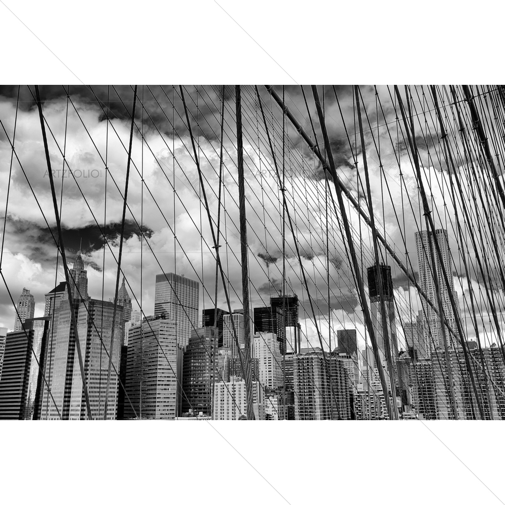 Southern Manhattan Skyline — custom-size art design 5009624