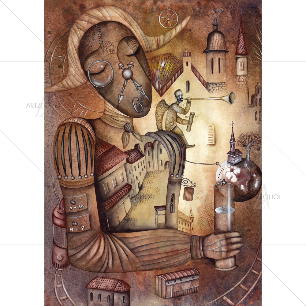 Allegory of Time — Illustrations Allegory custom art by ArtzFolio