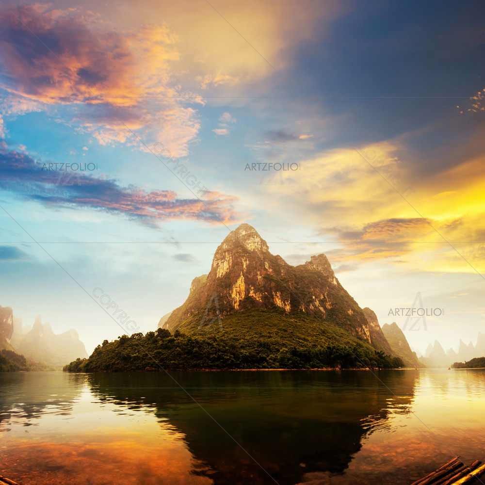 Natural Scenery, Guilin — custom-size art design 5009687