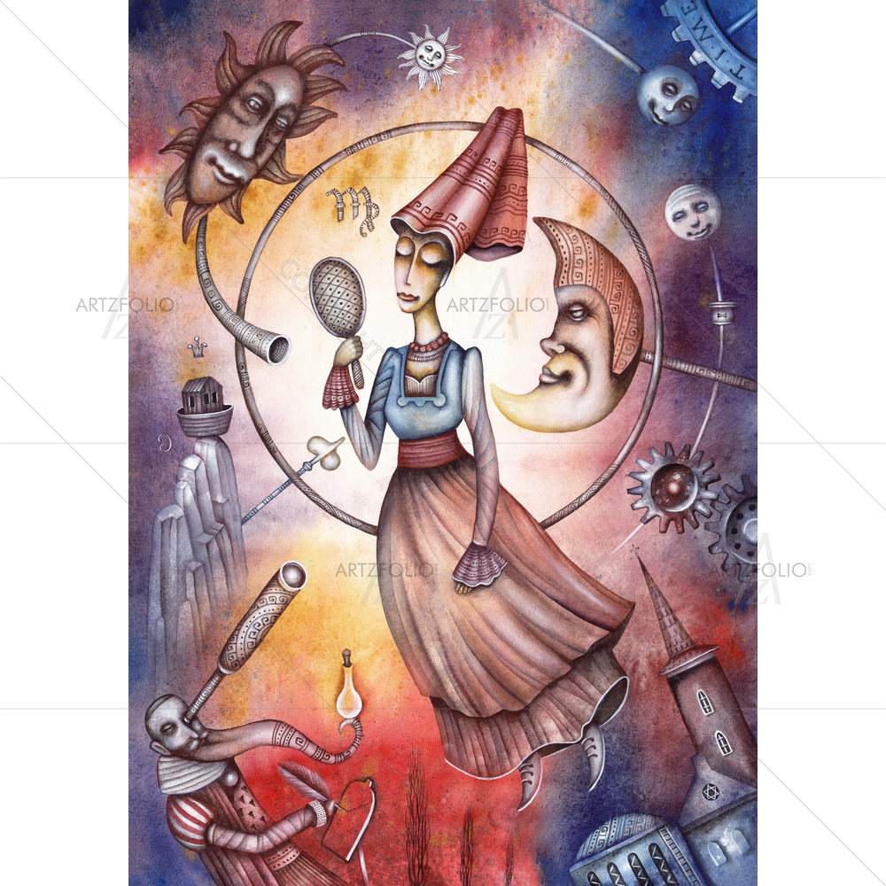 Zodiac Sign Virgo D1 — Astrology custom art by ArtzFolio