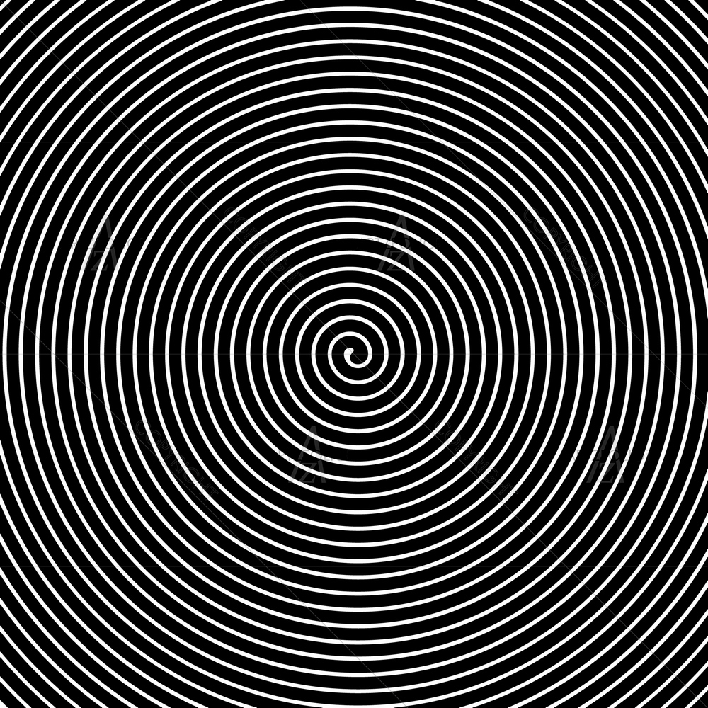 Black & White Hypnotic Art — Abstract custom art by ArtzFolio