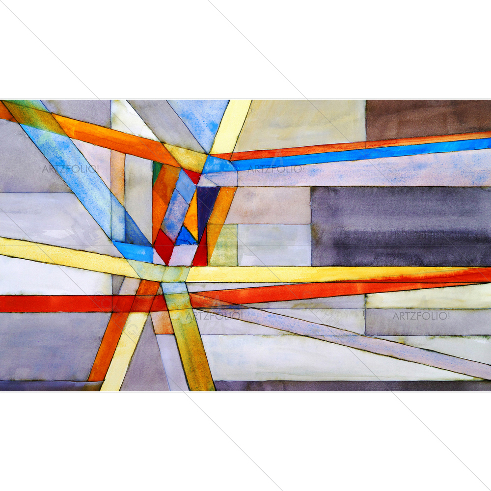 Geometric Abstraction D2 — Abstract custom art by ArtzFolio