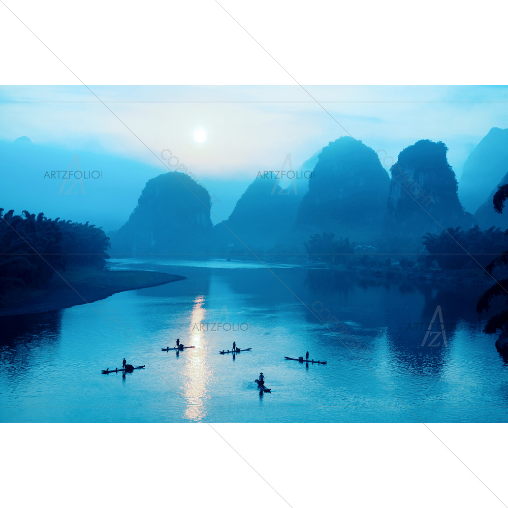 Yangshuo Scenery, China — custom-size art design 5009722