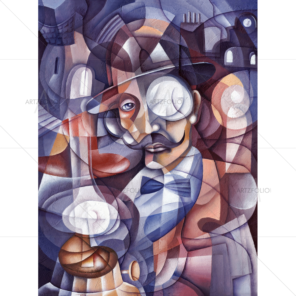 Cubism Face — Cubism custom art by ArtzFolio