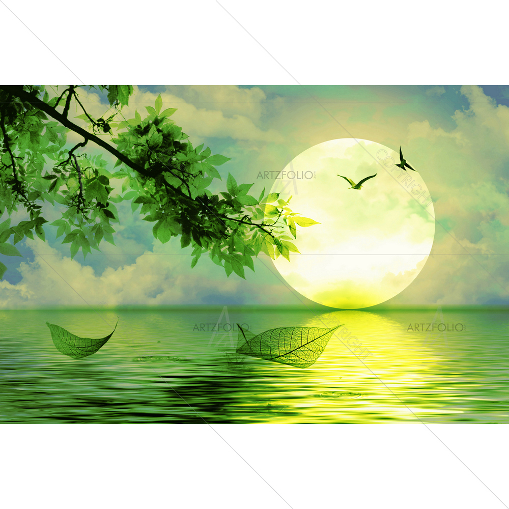 Sunrise Landscape — custom-size art design 5009741