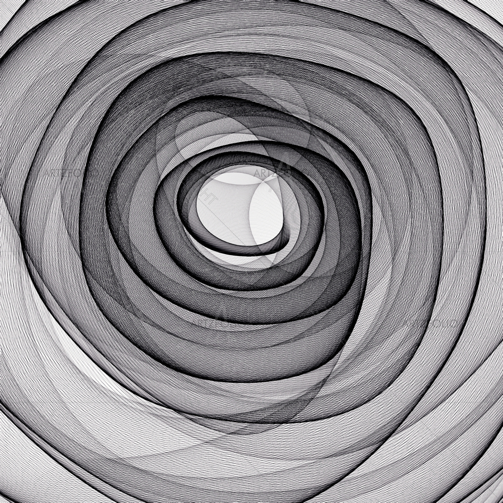 Monochrome Spirals — custom-size art design 5009751