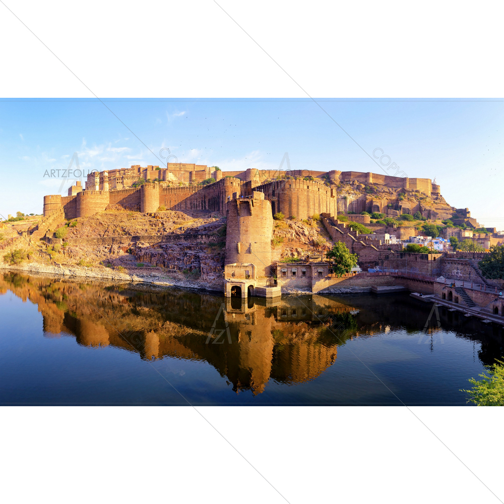 Mehrangarh Fort, Rajasthan, India — custom-size art design 5009758