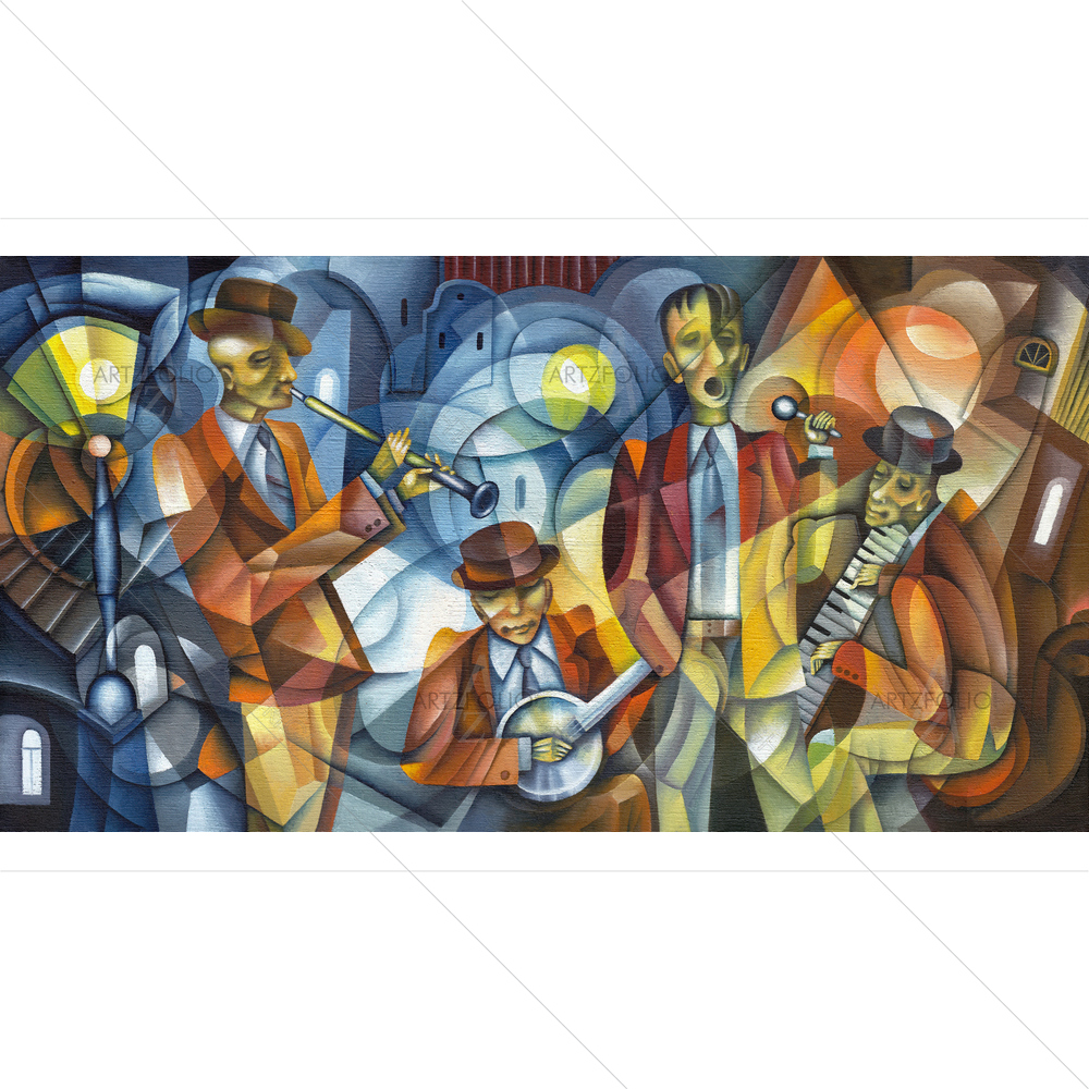 Jazz Musicians — custom-size art design 5009778