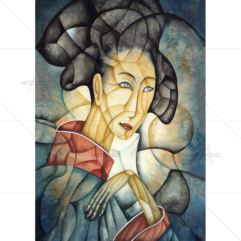 Japanese Girl — custom-size art design 5009779