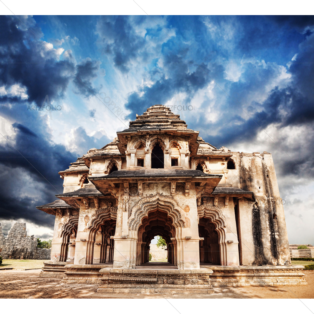 Lotus Mahal, Karnataka, India — Devotional custom art by ArtzFolio