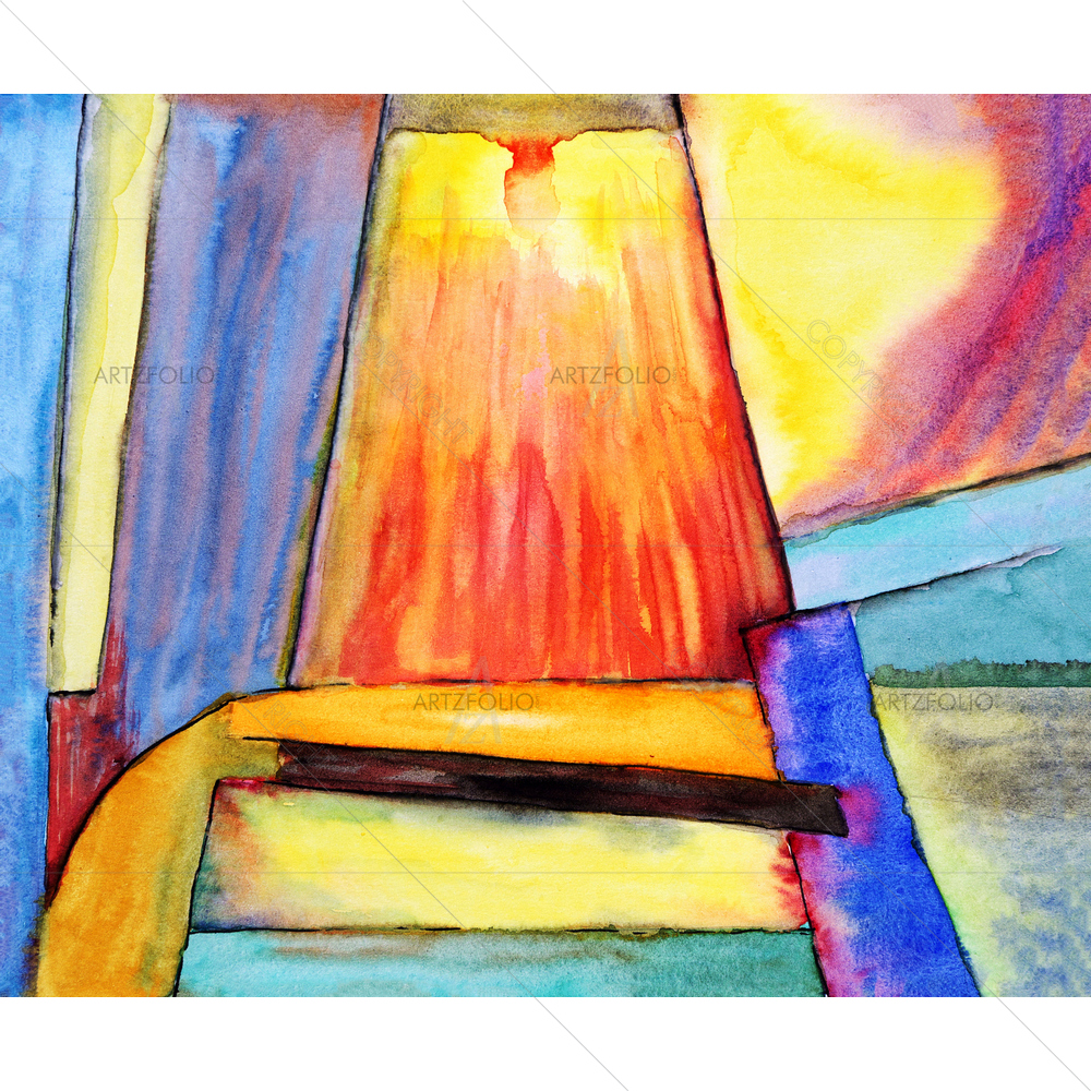 Abstract Watercolours D10 — custom-size art design 5009786