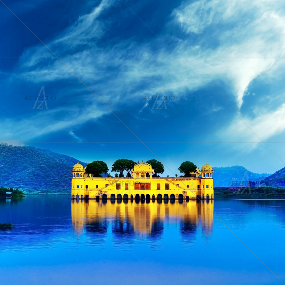 Jal Mahal, Rajasthan, India — custom-size art design 5009788