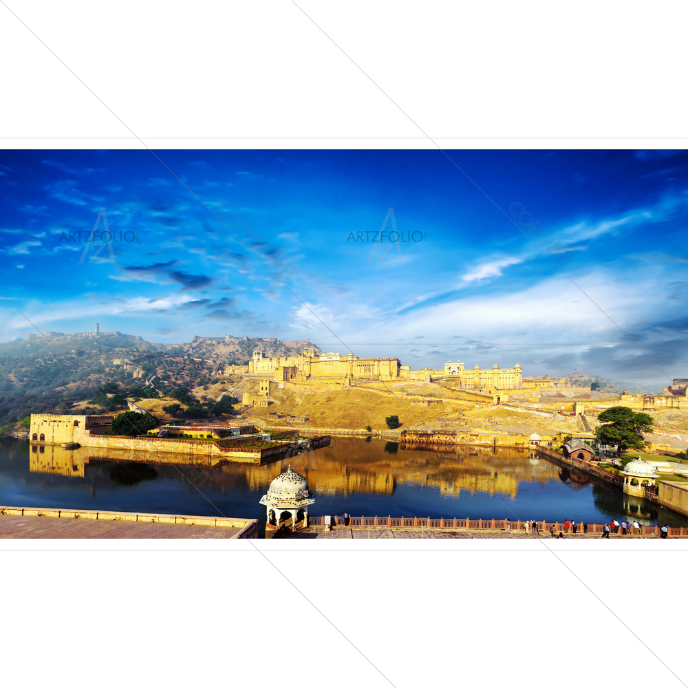 Amber Fort, Rajasthan — Devotional custom art by ArtzFolio