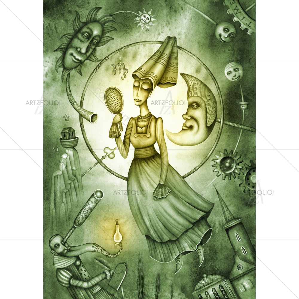 Zodiac Sign Virgo D2 — custom-size art design 5009797