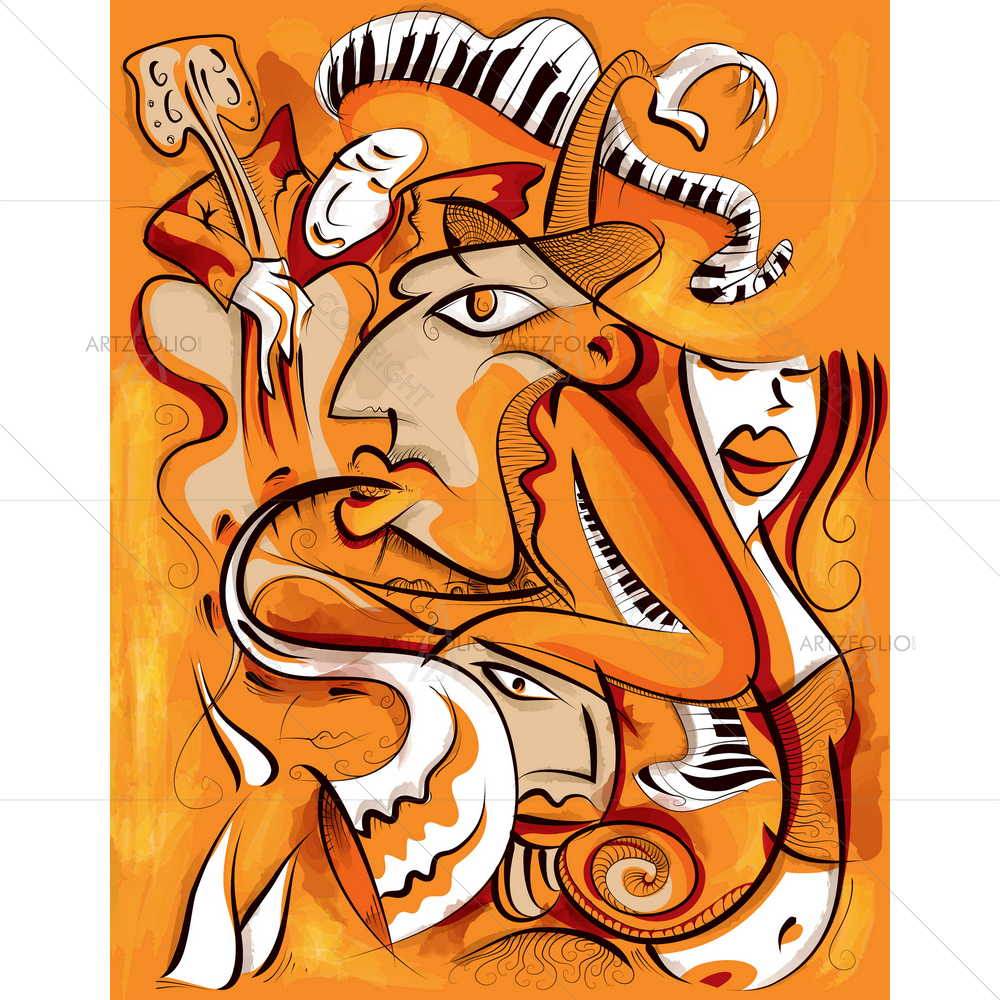 Abstract Jazz D1 — custom-size art design 5009818