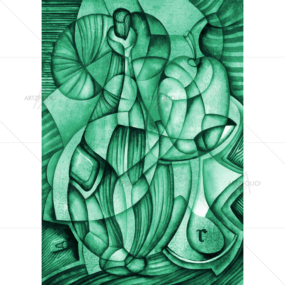 Cubist Still Life — custom-size art design 5009823