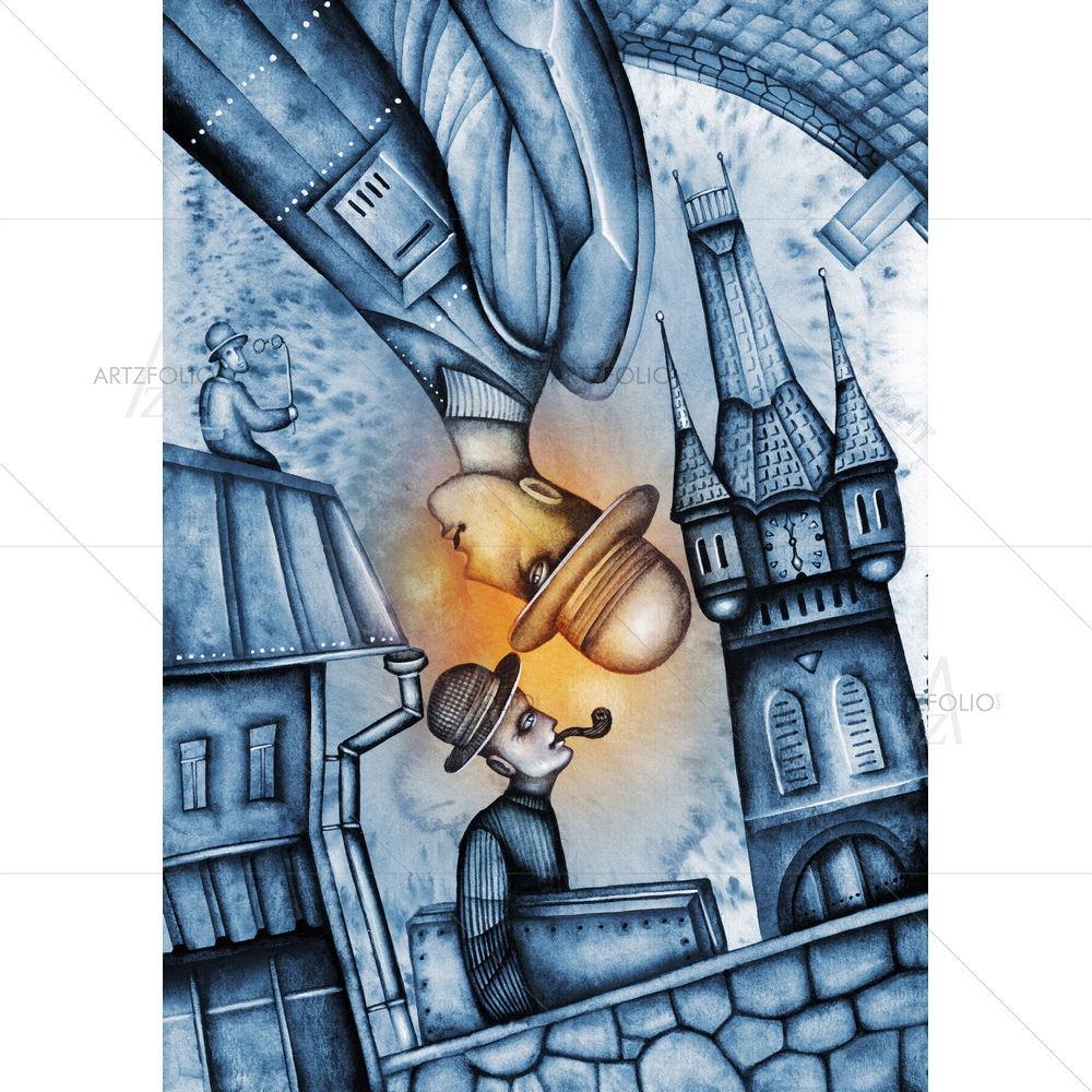 Painter & Angel — custom-size art design 5009824