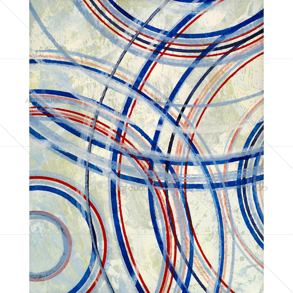 Abstract Concentric Circles D1 — custom-size art design 5009827