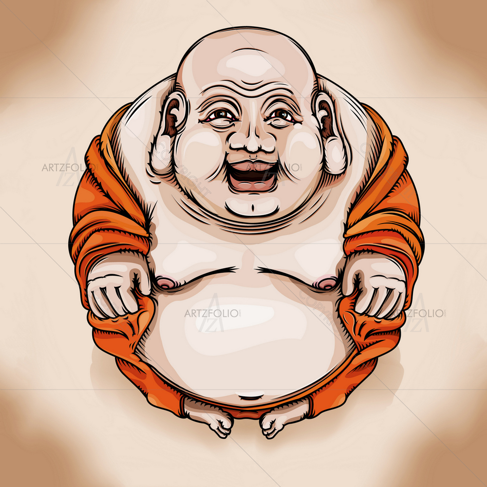 Happy Lord Buddha — custom-size art design 5009837