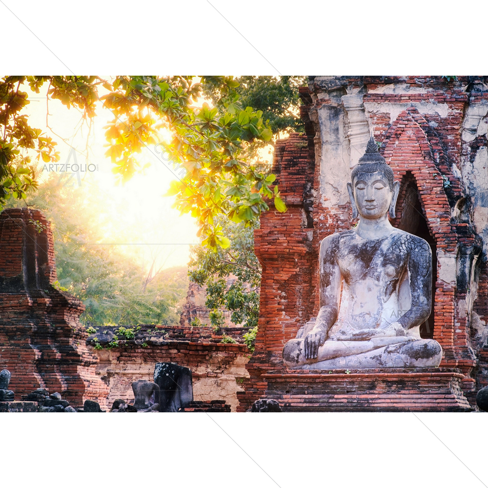Lord Buddha, Ayutthaya, Thailand — custom-size art design 5009861