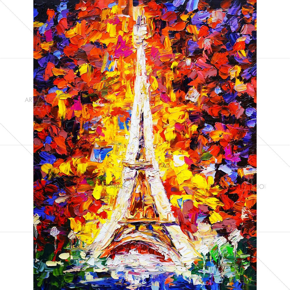 Eiffel Tower, Paris D3 — custom-size art design 5009873