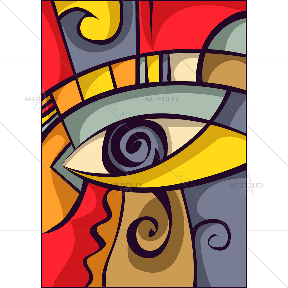 Abstract Eye — custom-size art design 5009876