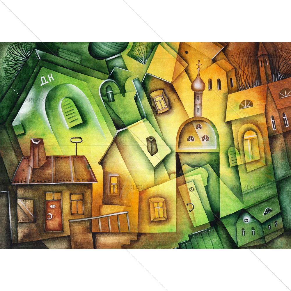 Rural Landscape D4 — Devotional custom art by ArtzFolio