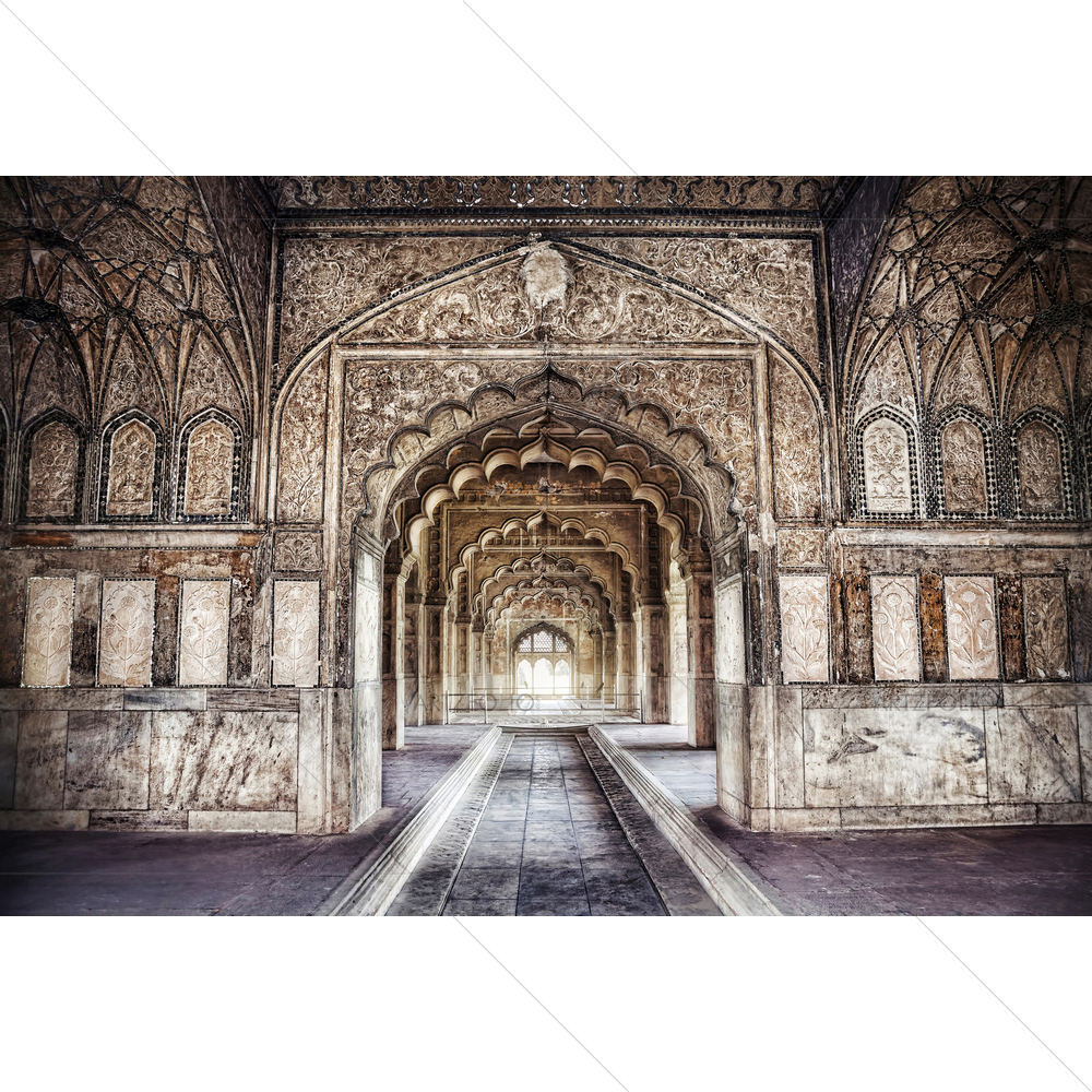 Ornamental Hall, Old Delhi, India — custom-size art design 5009915