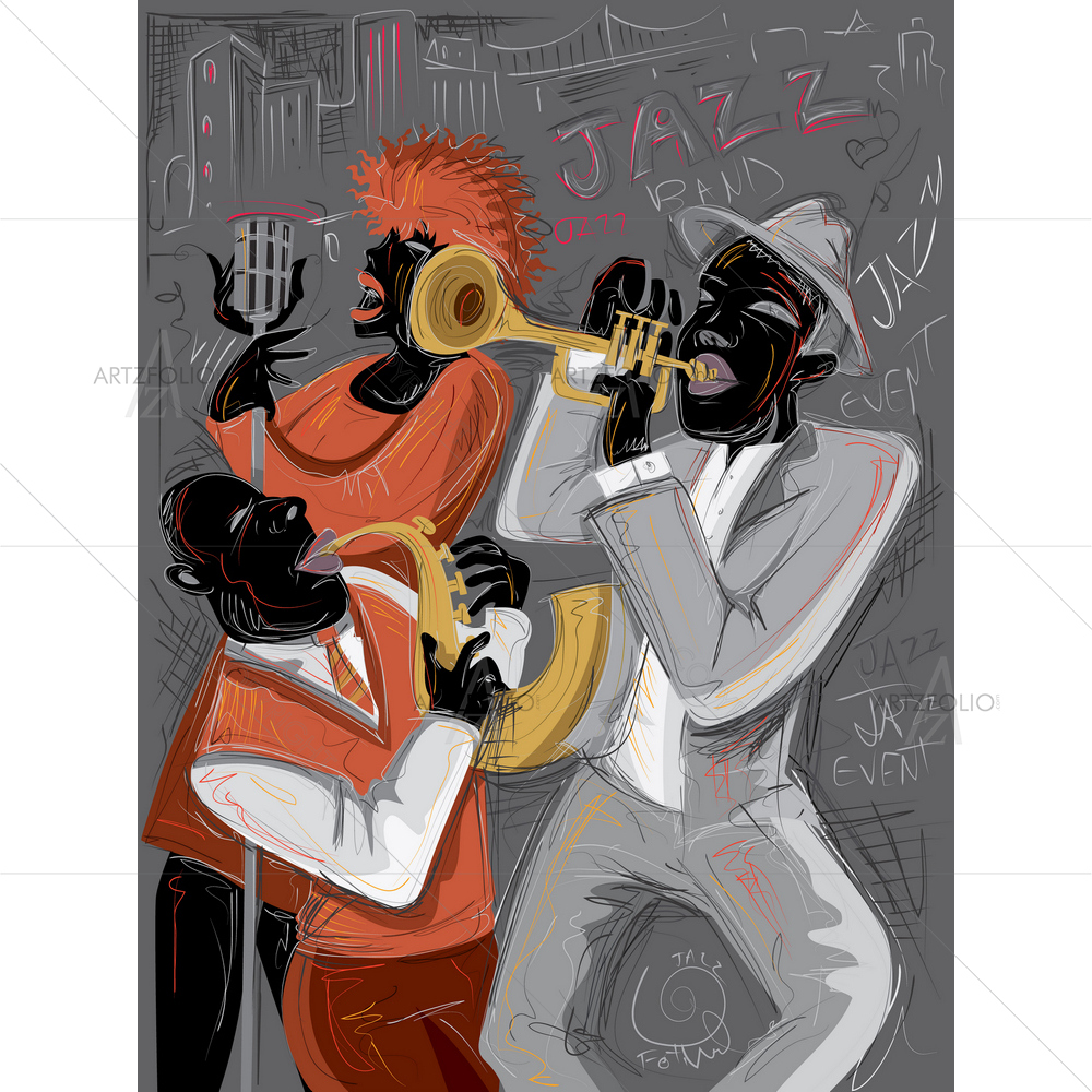 Jazz Band D6 — Cities custom art by ArtzFolio