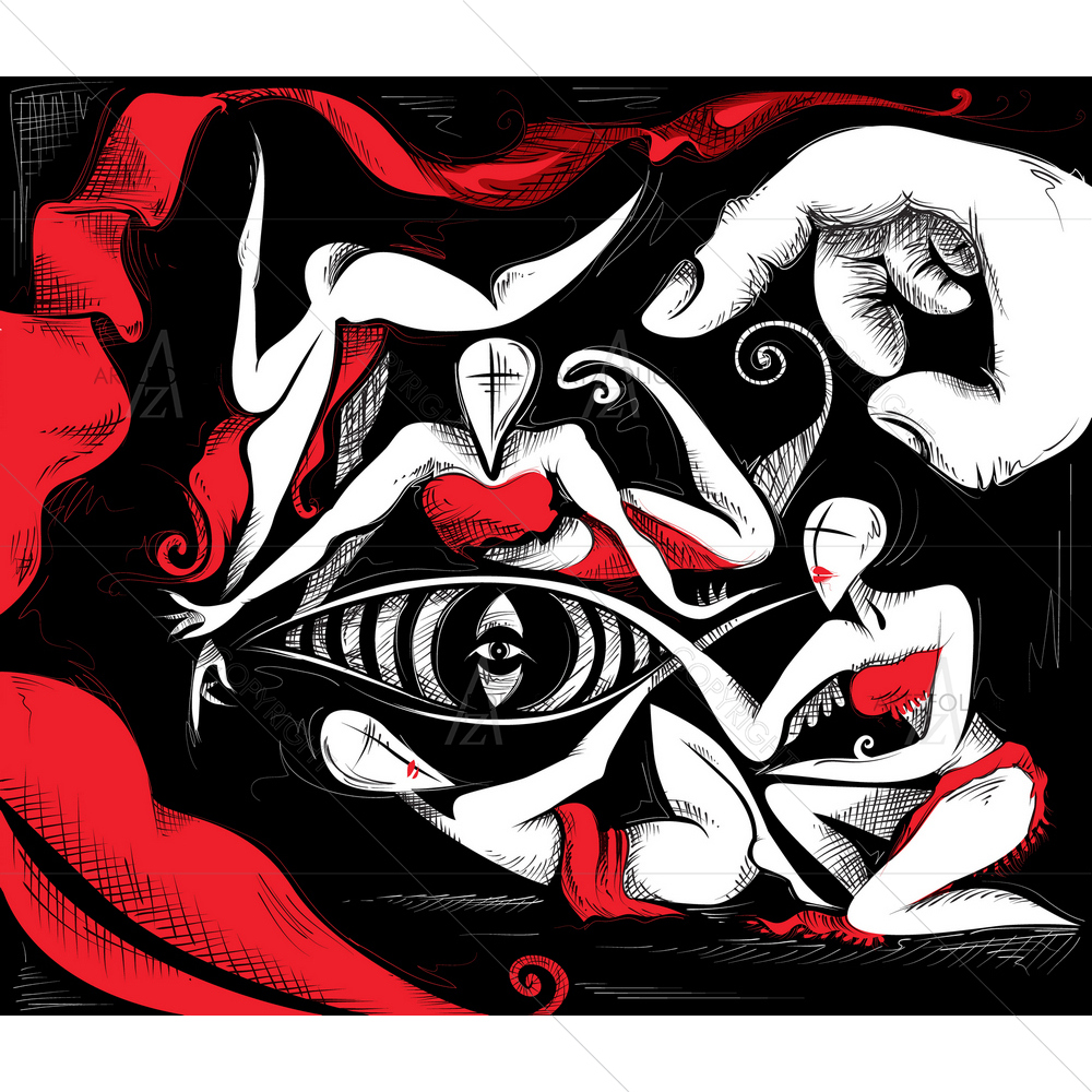Abstract Dancers — Cubism custom art by ArtzFolio